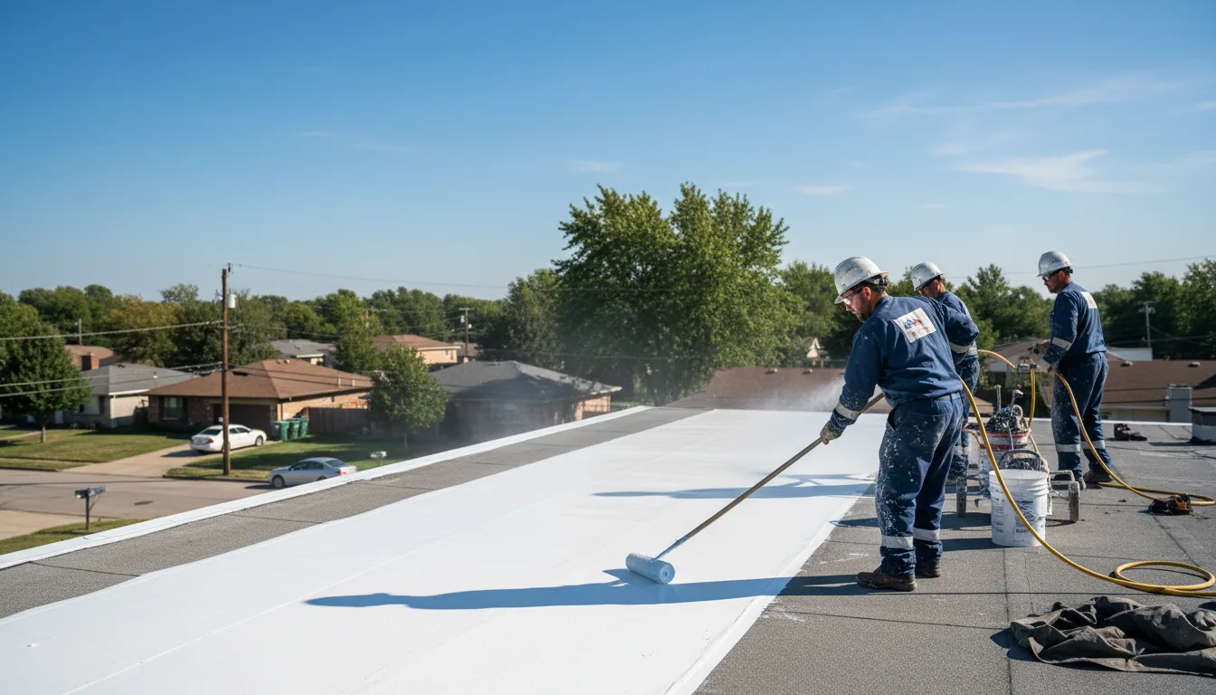 Commercial roof coating in Roxbury, PA near me